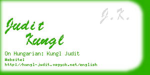 judit kungl business card